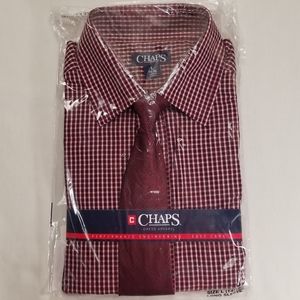 CHAPS Boys Read, Black & White Dress Shirt